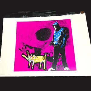Death NYC - Keith Haring - Louis Vuitton Murakami Pop Art -Original Signed Print